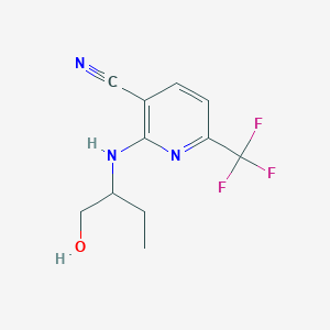 2-((1-Hydroxybutan-2-yl)amino)-6-(trifluoromethyl)nicotinonitrile