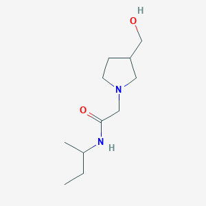 N-(butan-2-yl)-2-[3-(hydroxymethyl)pyrrolidin-1-yl]acetamide