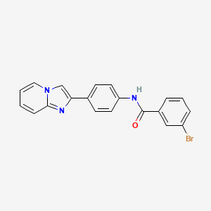 3-bromo-N-(4-(imidazo[1,2-a]pyridin-2-yl)phenyl)benzamide