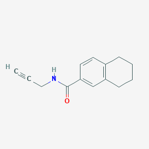 molecular formula C14H15NO B14887537 N-(prop-2-yn-1-yl)-5,6,7,8-tetrahydronaphthalene-2-carboxamide 