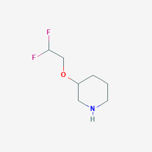 molecular formula C7H13F2NO B1488754 3-(2,2-Difluoroethoxy)piperidine CAS No. 1247829-60-2