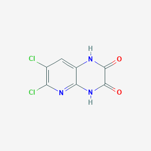 molecular formula C7H3Cl2N3O2 B14887577 6,7-Dichloro-1,4-dihydropyrido[2,3-b]pyrazine-2,3-dione 