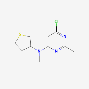 molecular formula C10H14ClN3S B1488759 6-chloro-N,2-dimethyl-N-(thiolan-3-yl)pyrimidin-4-amine CAS No. 1248429-64-2