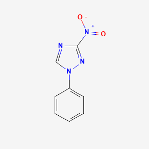 molecular formula C8H6N4O2 B14887595 3-nitro-1-phenyl-1H-1,2,4-triazole 