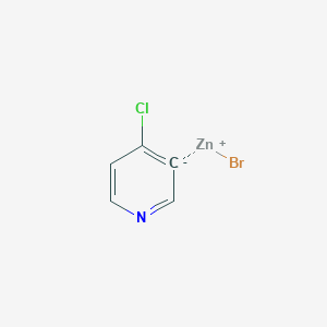 molecular formula C5H3BrClNZn B14887603 (4-Chloropyridin-3-yl)Zinc bromide 