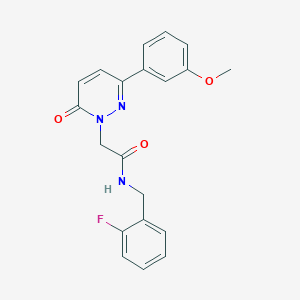 molecular formula C20H18FN3O3 B14887621 N-(2-fluorobenzyl)-2-(3-(3-methoxyphenyl)-6-oxopyridazin-1(6H)-yl)acetamide 