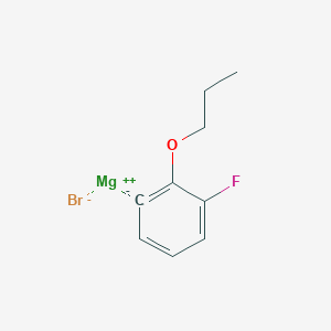 molecular formula C9H10BrFMgO B14887637 (3-Fluoro-2-n-propyloxyphenyl)magnesium bromide 