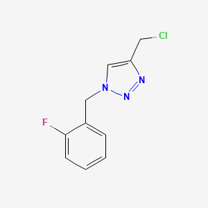 molecular formula C10H9ClFN3 B1488765 4-(chloromethyl)-1-(2-fluorobenzyl)-1H-1,2,3-triazole CAS No. 1247099-59-7