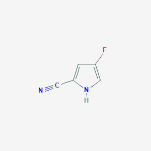 molecular formula C5H3FN2 B14887653 4-fluoro-1H-pyrrole-2-carbonitrile 