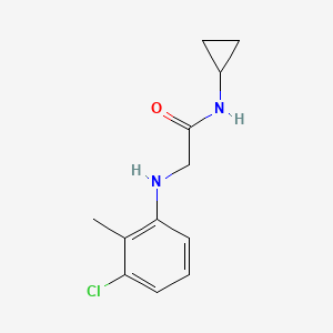 2-((3-Chloro-2-methylphenyl)amino)-N-cyclopropylacetamide