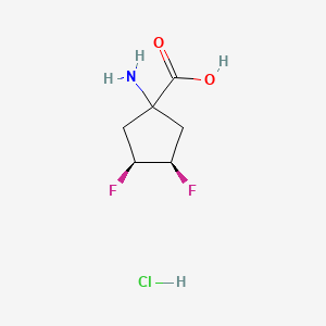 (1r,3R,4S)-1-Amino-3,4-difluorocyclopentanecarboxylic acid hydrochloride