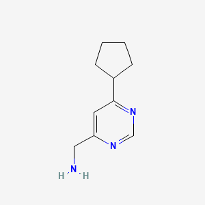 (6-Cyclopentylpyrimidin-4-yl)methanamine