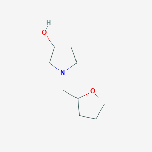 molecular formula C9H17NO2 B1488770 1-[(Oxolan-2-yl)methyl]pyrrolidin-3-ol CAS No. 1342082-39-6