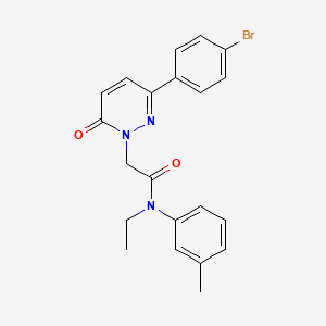 molecular formula C21H20BrN3O2 B14887715 2-(3-(4-bromophenyl)-6-oxopyridazin-1(6H)-yl)-N-ethyl-N-(m-tolyl)acetamide 