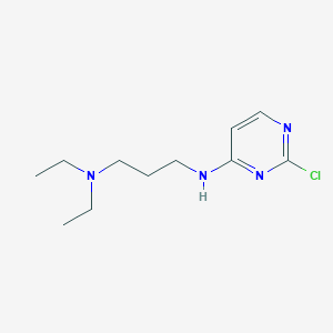 molecular formula C11H19ClN4 B1488773 2-chloro-N-[3-(diethylamino)propyl]pyrimidin-4-amine CAS No. 1249173-39-4