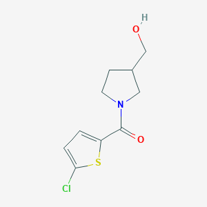 molecular formula C10H12ClNO2S B1488774 [1-(5-氯噻吩-2-羰基)吡咯烷-3-基]甲醇 CAS No. 1251356-19-0