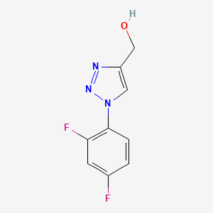 molecular formula C9H7F2N3O B1488776 [1-(2,4-difluorophenyl)-1H-1,2,3-triazol-4-yl]methanol CAS No. 1096130-71-0