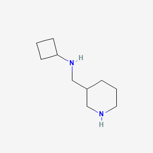 N-[(piperidin-3-yl)methyl]cyclobutanamine