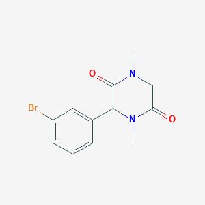 molecular formula C12H13BrN2O2 B14887773 3-(3-Bromophenyl)-1,4-dimethylpiperazine-2,5-dione 