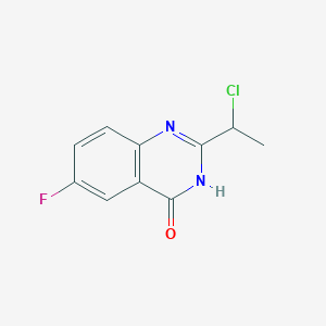 molecular formula C10H8ClFN2O B14887804 2-(1-chloroethyl)-6-fluoroquinazolin-4(3H)-one 