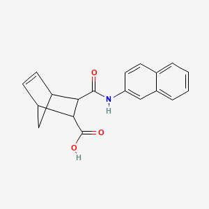 molecular formula C19H17NO3 B14887807 3-(Naphthalen-2-ylcarbamoyl)bicyclo[2.2.1]hept-5-ene-2-carboxylic acid 