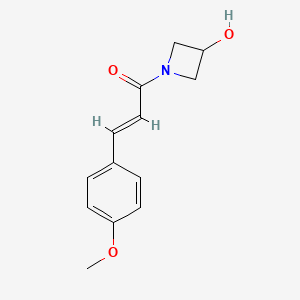 (E)-1-(3-hydroxyazetidin-1-yl)-3-(4-methoxyphenyl)prop-2-en-1-one