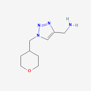 molecular formula C9H16N4O B1488783 {1-[(oxan-4-yl)methyl]-1H-1,2,3-triazol-4-yl}methanamine CAS No. 1248271-65-9