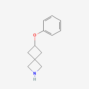 molecular formula C12H15NO B14887839 6-Phenoxy-2-azaspiro[3.3]heptane 