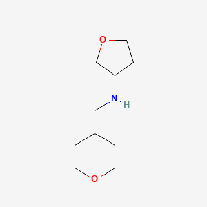 N-[(oxan-4-yl)methyl]oxolan-3-amine