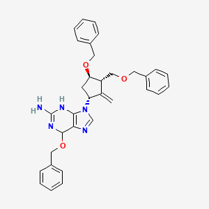 6-(Benzyloxy)-9-((1R,3S,4R)-4-(benzyloxy)-3-((benzyloxy)methyl)-2-methylenecyclopentyl)-6,9-dihydro-1H-purin-2-amine