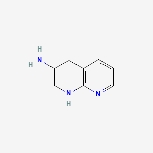 molecular formula C8H11N3 B14887867 1,2,3,4-Tetrahydro-1,8-naphthyridin-3-amine 