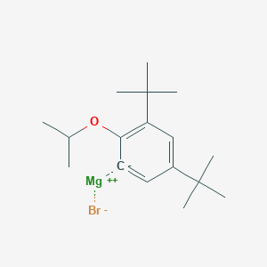 molecular formula C17H27BrMgO B14887868 (3,5-Di-t-butyl-2-i-propyloxyphenyl)magnesium bromide 