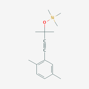 molecular formula C16H24OSi B14887882 [3-(2,5-Dimethyl-phenyl)-1,1-dimethyl-prop-2-ynyloxy]-trimethyl-silane 