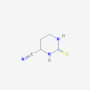 molecular formula C5H7N3S B148879 2-Sulfanylidene-1,3-diazinane-4-carbonitrile CAS No. 128465-01-0