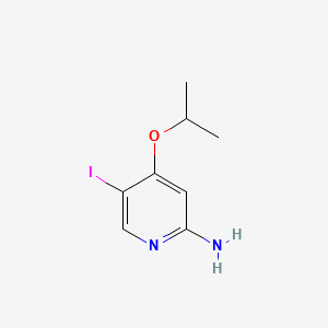 molecular formula C8H11IN2O B14887926 5-Iodo-4-isopropoxypyridin-2-amine 