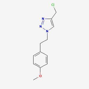 molecular formula C12H14ClN3O B1488794 4-(氯甲基)-1-(4-甲氧基苯乙基)-1H-1,2,3-三唑 CAS No. 1285248-64-7