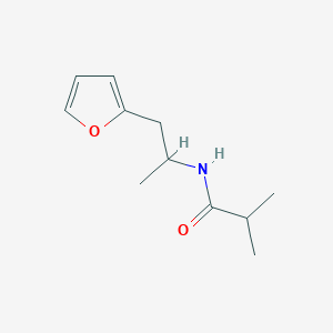 molecular formula C11H17NO2 B14887954 N-(1-(furan-2-yl)propan-2-yl)isobutyramide 