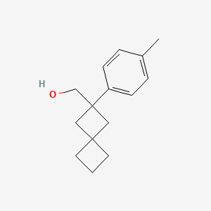 molecular formula C15H20O B14887961 (2-(p-Tolyl)spiro[3.3]heptan-2-yl)methanol 