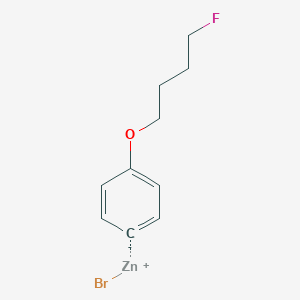 molecular formula C10H12BrFOZn B14887976 4-(4-Fluorobutoxy)phenylZinc bromide 