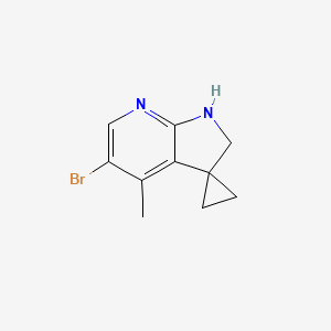 5'-Bromo-4'-methyl-1',2'-dihydrospiro[cyclopropane-1,3'-pyrrolo[2,3-b]pyridine]