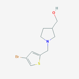 {1-[(4-Bromothiophen-2-yl)methyl]pyrrolidin-3-yl}methanol