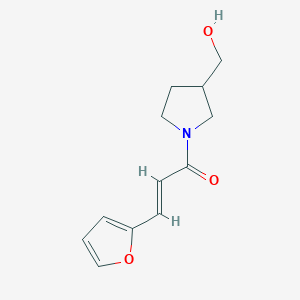 molecular formula C12H15NO3 B1488799 (2E)-3-(呋喃-2-基)-1-[3-(羟甲基)吡咯烷-1-基]丙-2-烯-1-酮 CAS No. 1251452-67-1