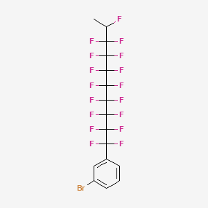 molecular formula C16H8BrF17 B14887995 1-Bromo-3-(heptadecafluorodecyl)benzene 