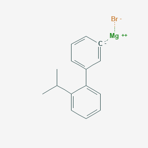 molecular formula C15H15BrMg B14888007 magnesium;1-phenyl-2-propan-2-ylbenzene;bromide 