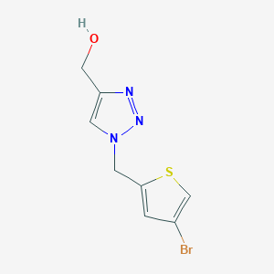 {1-[(4-bromothiophen-2-yl)methyl]-1H-1,2,3-triazol-4-yl}methanol