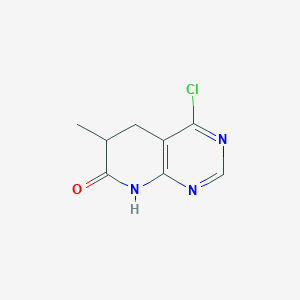 molecular formula C8H8ClN3O B14888036 4-Chloro-6-methyl-5,6-dihydropyrido[2,3-d]pyrimidin-7(1H)-one 