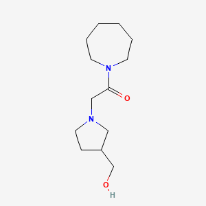 1-(Azepan-1-yl)-2-(3-(hydroxymethyl)pyrrolidin-1-yl)ethan-1-one