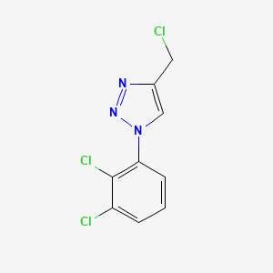 molecular formula C9H6Cl3N3 B1488806 4-(氯甲基)-1-(2,3-二氯苯基)-1H-1,2,3-三唑 CAS No. 1248117-25-0