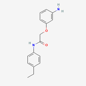 molecular formula C16H18N2O2 B14888060 2-(3-aminophenoxy)-N-(4-ethylphenyl)acetamide 