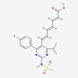 (2E,4E,6E)-7-(4-(4-Fluorophenyl)-6-isopropyl-2-(N-methylmethylsulfonamido)pyrimidin-5-yl)hepta-2,4,6-trienoic acid